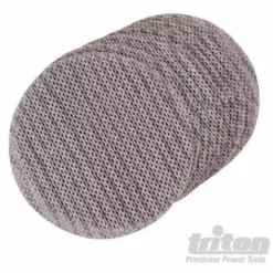 TRITON Disque Abrasif Velcro Treillis 125 Mm Pour Le Plâtre Qualité Pro - Grain 240, Le Lot De 10