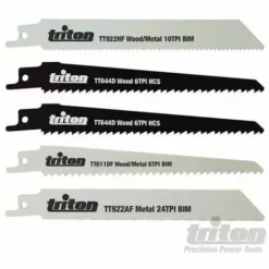 TRITON Lames De Scie-sabre, 5 Pcs, 150 Mm, 150 Mm