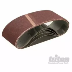 TRITON Lot De 5 Bandes Abrasives 75 X 533 Mm, Grain 100, 100