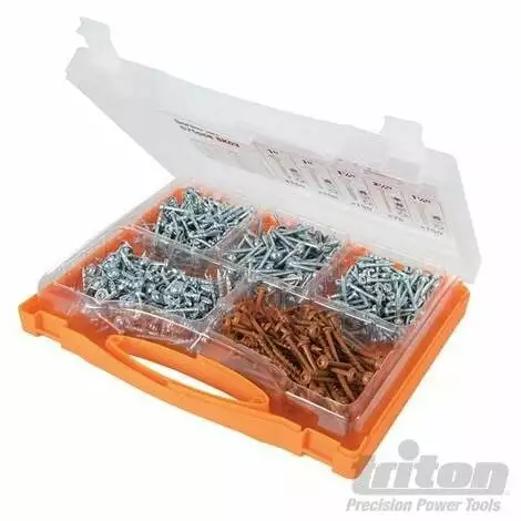 TRITON Vis Pour Trous Dissimulés, Coffret 675 Pcs, SK03, SK03 2 TRITON Vis Pour Trous Dissimulés, Coffret 675 Pcs, SK03, SK03