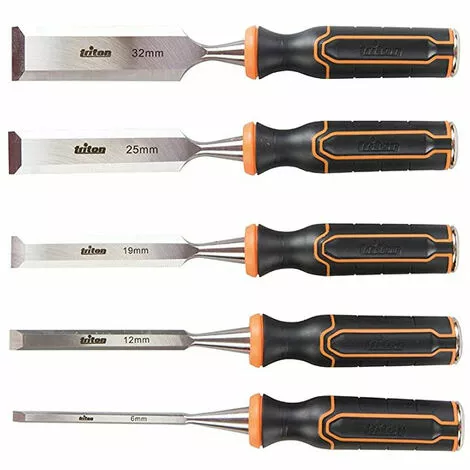 Lot Professionnel De 5 Ciseaux A Bois Triton De 6 13 19 25 Et 32 Mm 4 Lot Professionnel De 5 Ciseaux A Bois Triton De 6 13 19 25 Et 32 Mm – Image 2