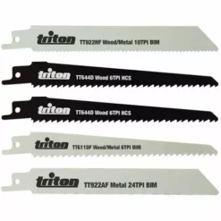 Lames Triton Bois Et Metal Pour Scie Sabre - Set De 5 Lames