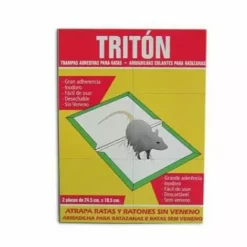 Pack 2 Piges Adh_sifs Triton Pour Rats Et Souris (24,5x18.5cm)