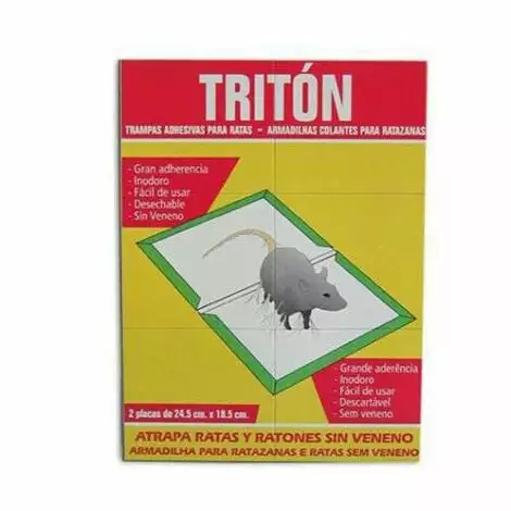 Pack 2 Piges Adh_sifs Triton Pour Rats Et Souris (24,5x18.5cm) 3 Pack 2 Piges Adh_sifs Triton Pour Rats Et Souris (24,5x18.5cm)